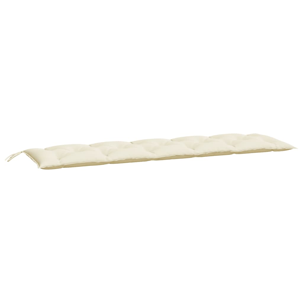 Cuscino per Panca Bianco Crema 180x50x7 cm in Tessuto Oxford - homemem39