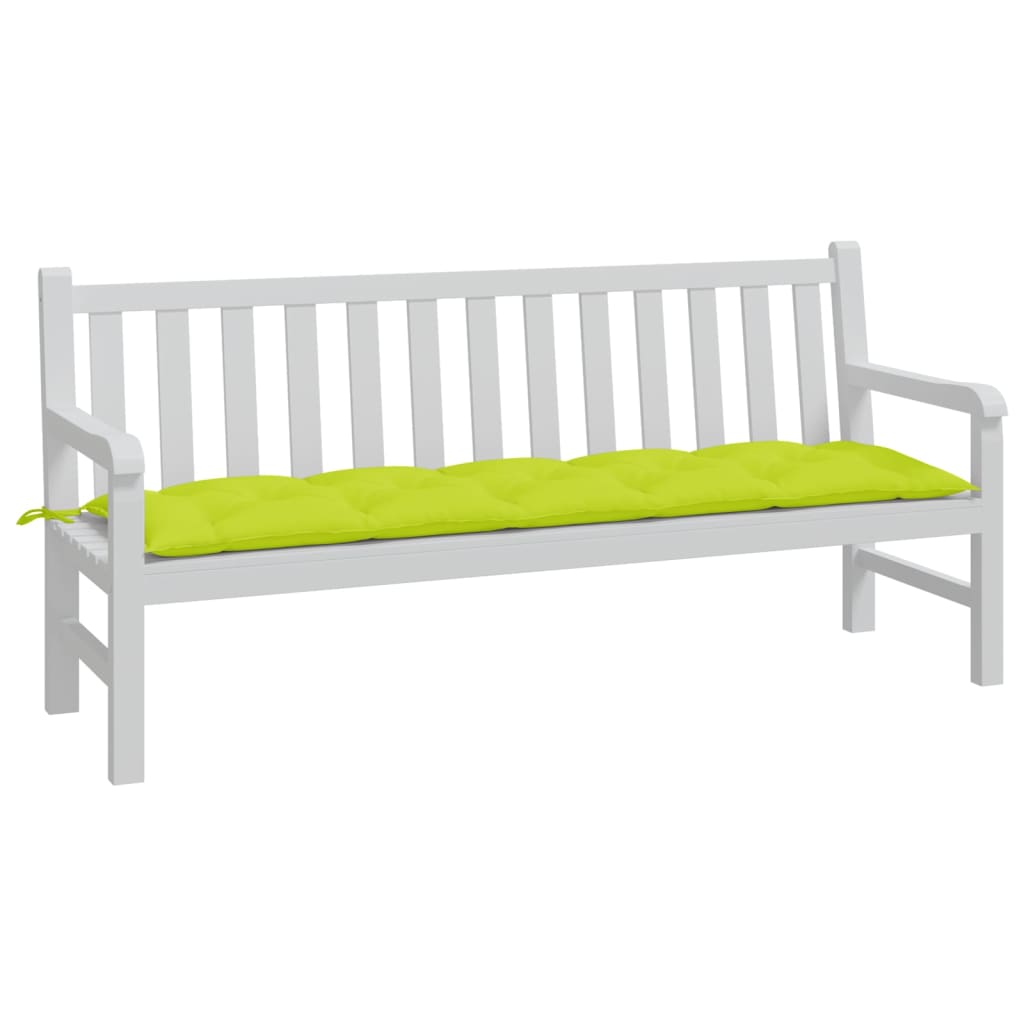 Cuscino per Panca Verde Brillante 180x50x7 cm in Tessuto Oxford - homemem39