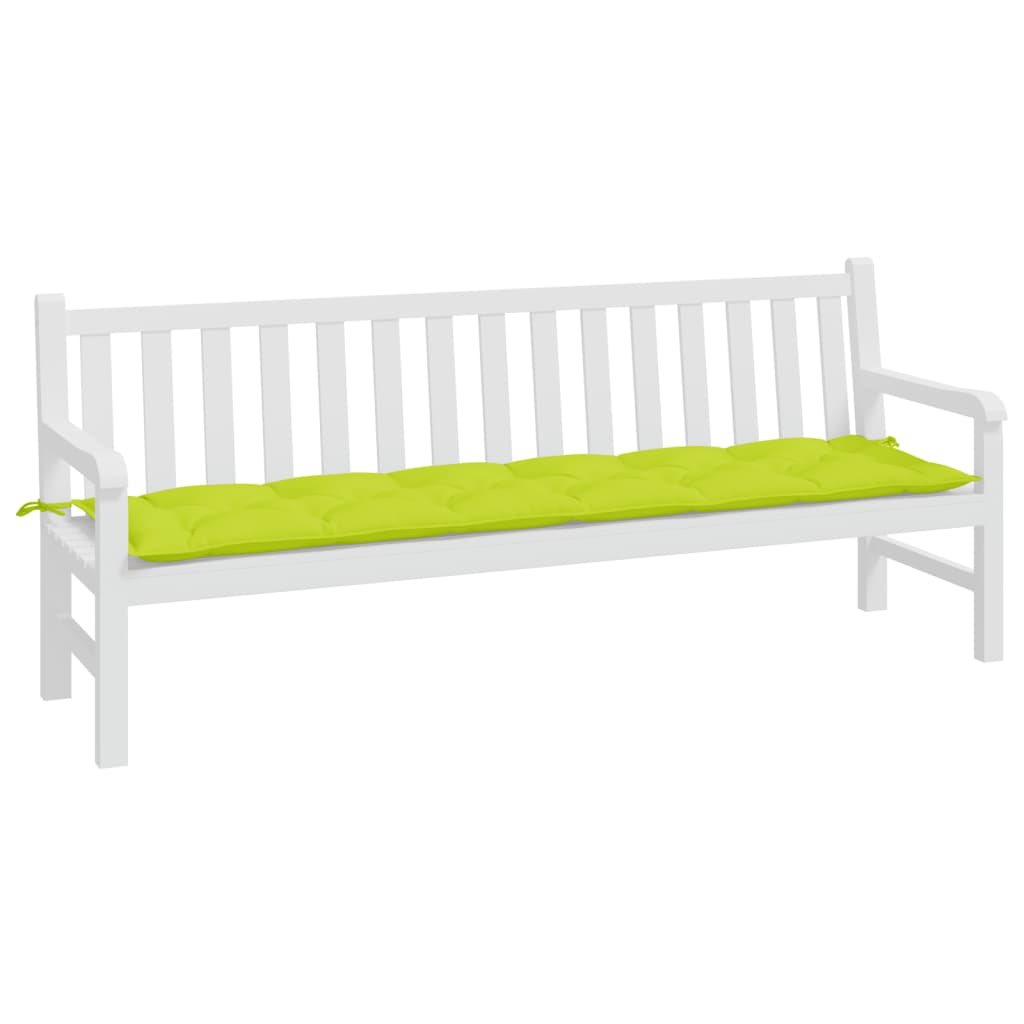 Cuscino per Panca Verde Intenso 200x50x7 cm in Tessuto Oxford | homemem39