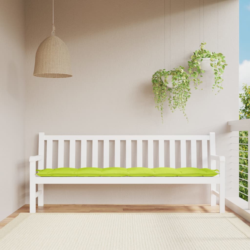 Cuscino per Panca Verde Intenso 200x50x7 cm in Tessuto Oxford | homemem39