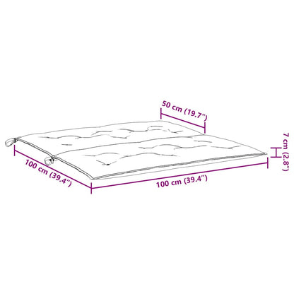 Cuscino per Panca Beige 100x(50+50)x7cm in Tessuto Oxford | homemem39