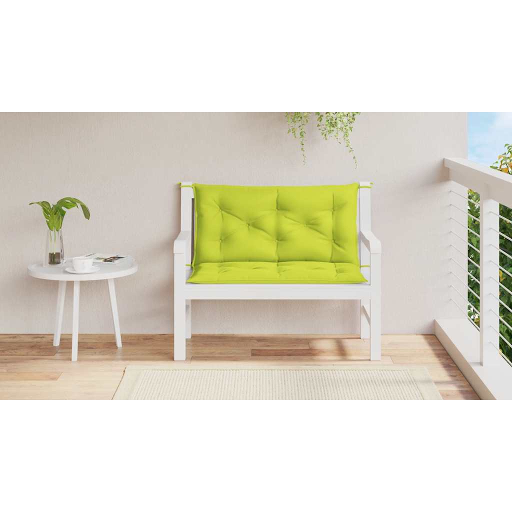 Cuscino Panca Verde Intenso 100x(50+50)x7cm in Tessuto Oxford | homemem39