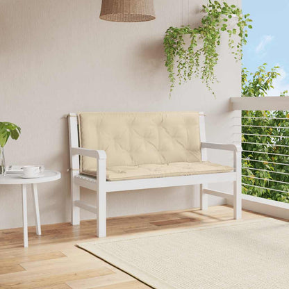 Cuscino per Panca Beige 120x(50+50)x7 cm in Tessuto Oxford - homemem39