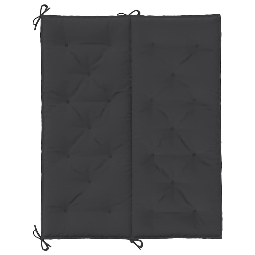 Cuscino per Panca Nero 120x(50+50)x7 cm in Tessuto Oxford - homemem39