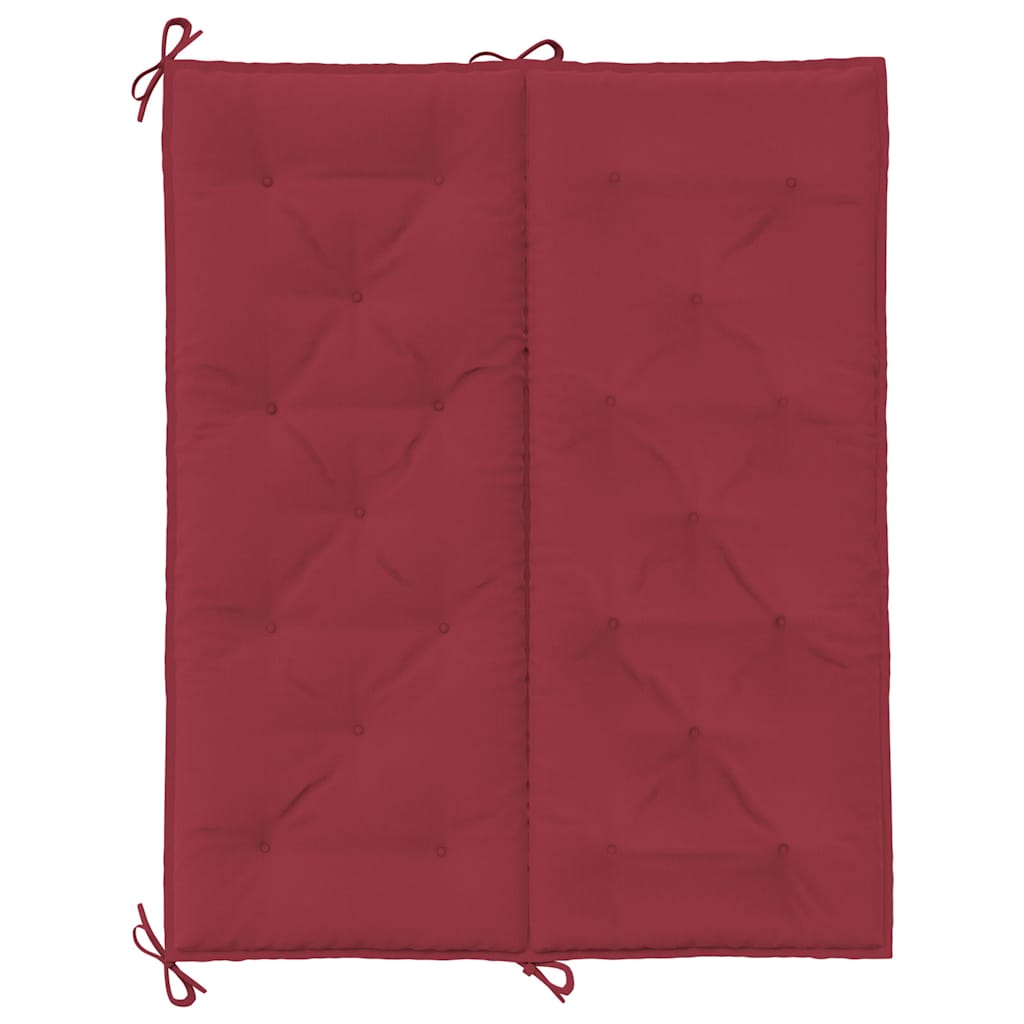 Cuscini per Panca 2 pz Rosso Vino 120x50x7 cm in Tessuto Oxford | homemem39
