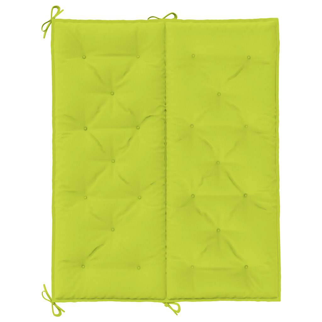 Cuscini per Panca 2 pz Verde Intenso 120x50x7 cm Tessuto Oxford | homemem39