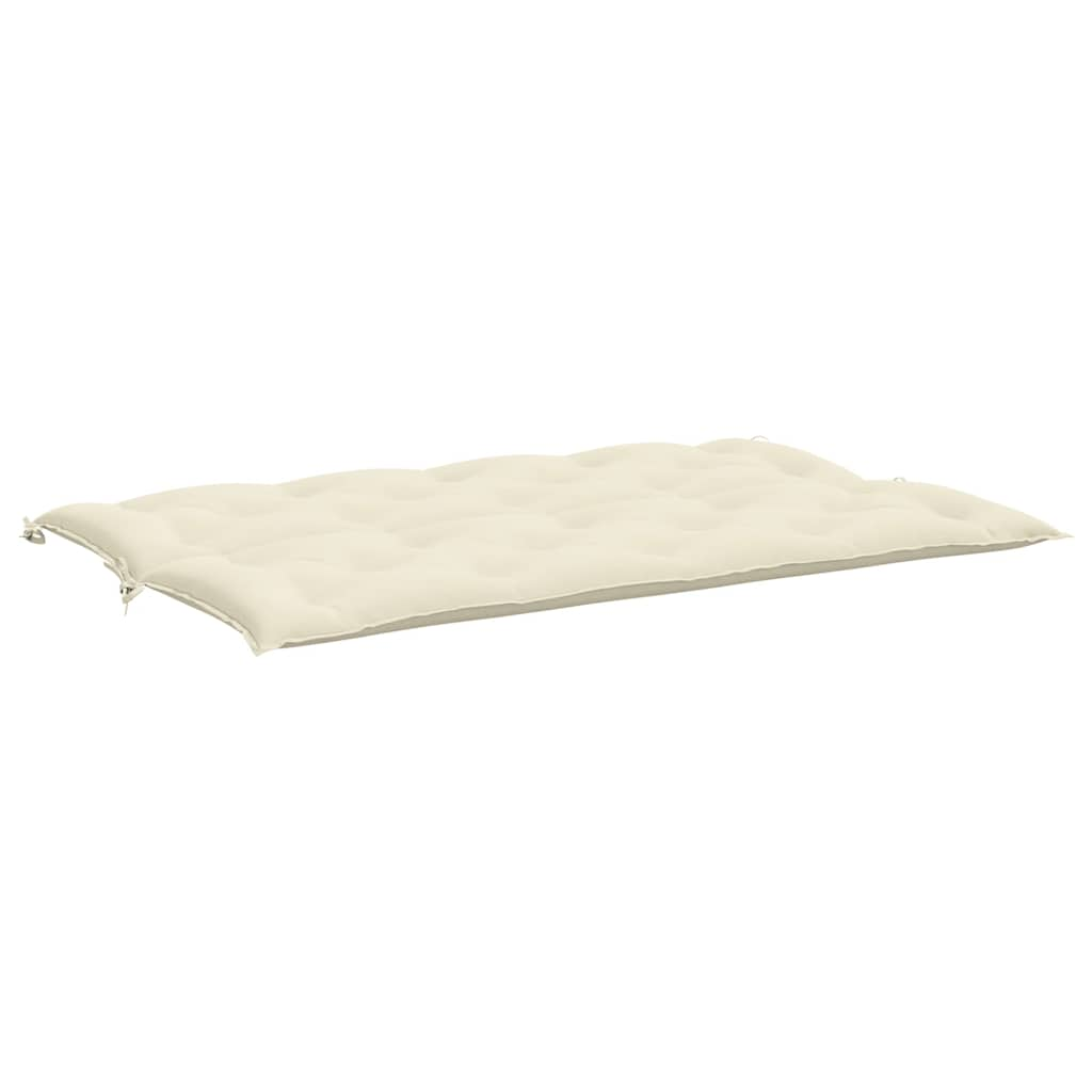 Cuscini Panca Giardino 2pz Bianco Crema 150x50x7 Tessuto Oxford - homemem39