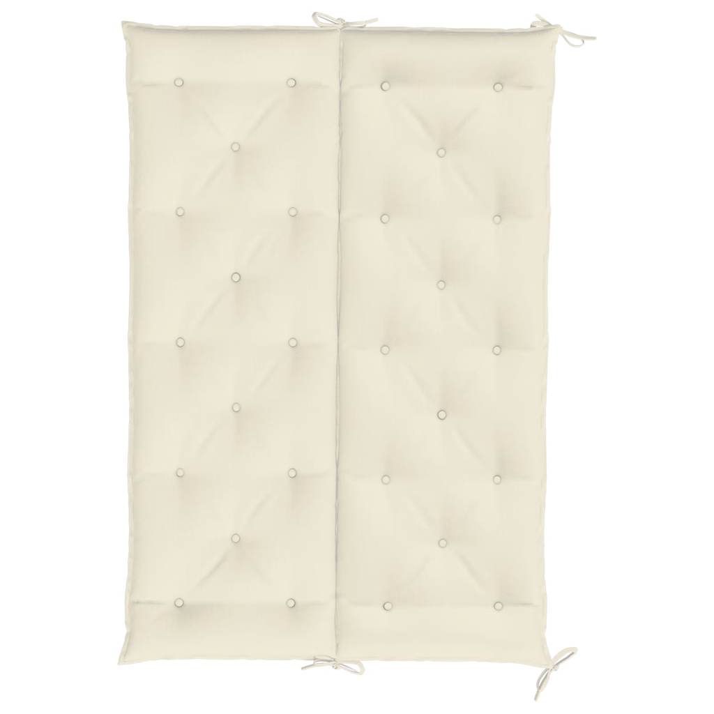 Cuscini Panca Giardino 2pz Bianco Crema 150x50x7 Tessuto Oxford | homemem39