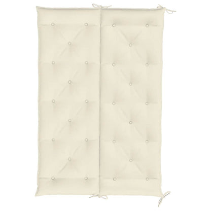 Cuscini Panca Giardino 2pz Bianco Crema 150x50x7 Tessuto Oxford | homemem39