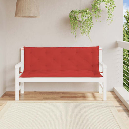 Cuscino per Panca Rosso 150x(50+50)x7cm in Tessuto Oxford | homemem39