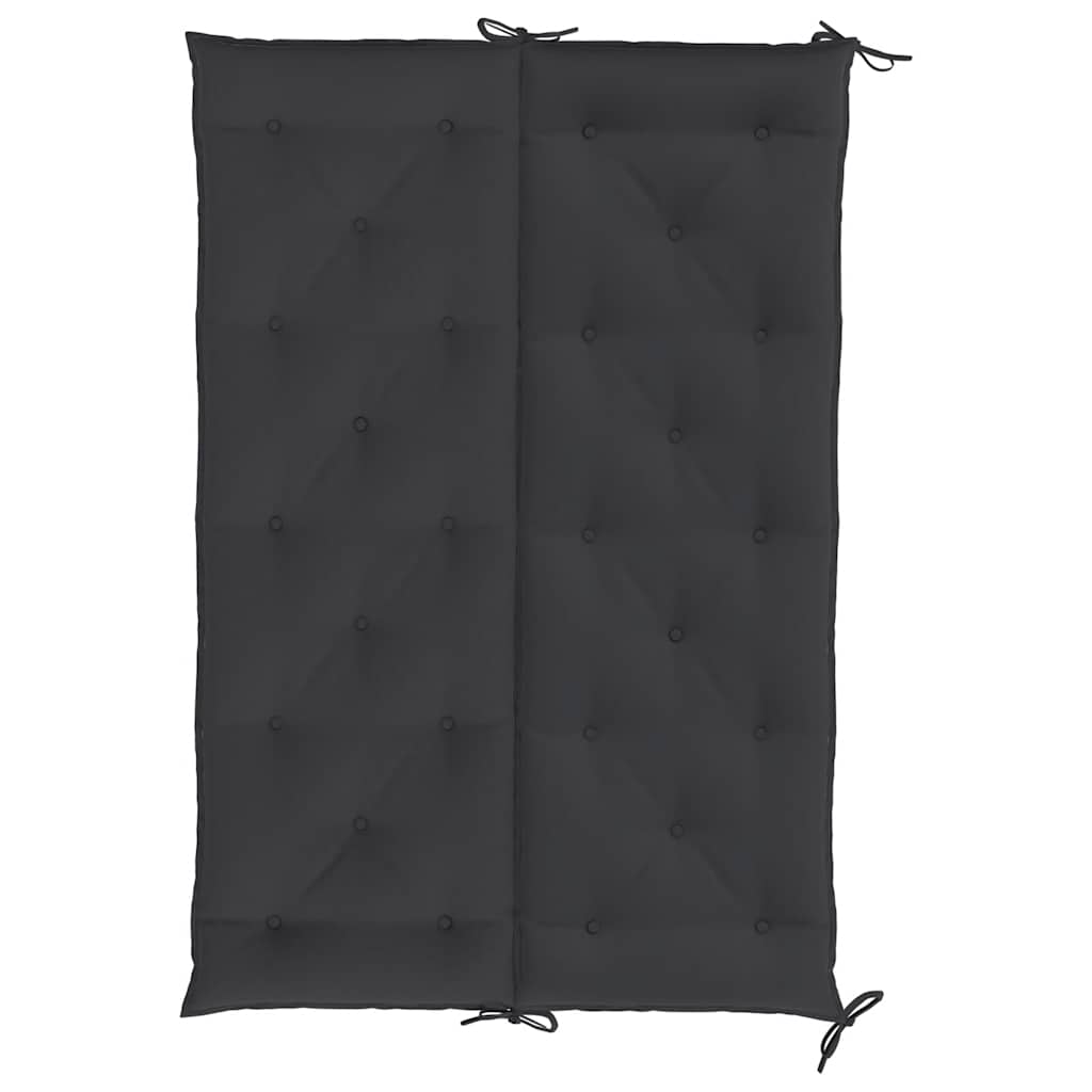 Cuscino per Panca Nero 150x(50+50)x7cm in Tessuto Oxford | homemem39
