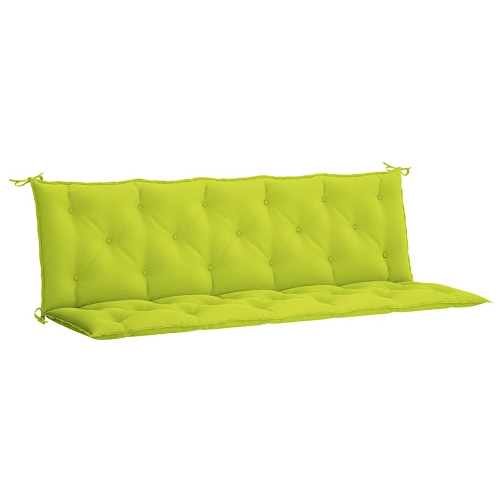 Cuscino per Panca Verde Intenso 180x(50+50)x7 cm Tessuto Oxford