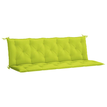 Cuscino per Panca Verde Intenso 180x(50+50)x7 cm Tessuto Oxford