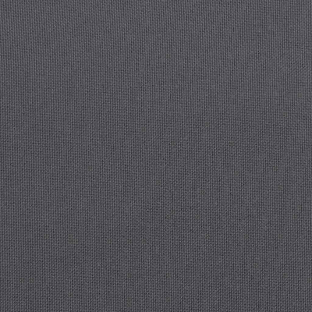 Cuscino per Panca Antracite 200x(50+50)x7 cm in Tessuto Oxford