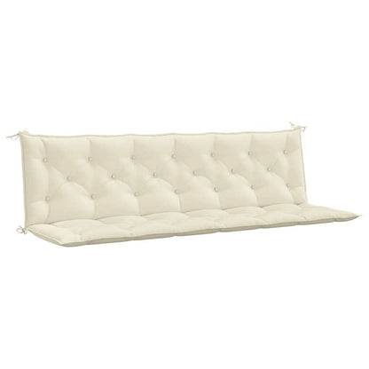 Cuscini Panca Giardino 2pz Bianco Crema 200x50x7 Tessuto Oxford | homemem39