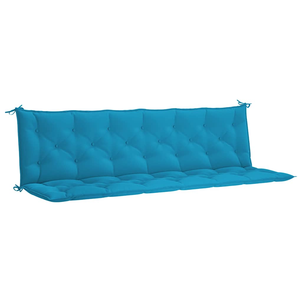 Cuscini per Panca 2 pz Azzurri 200x50x7 cm in Tessuto Oxford | homemem39