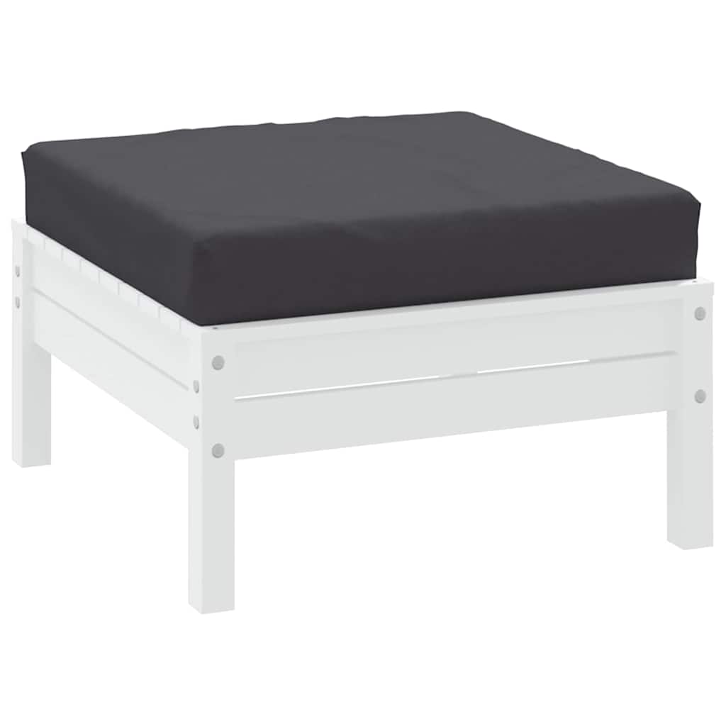 Cuscino per Pallet Antracite 60x60x6 cm in Tessuto