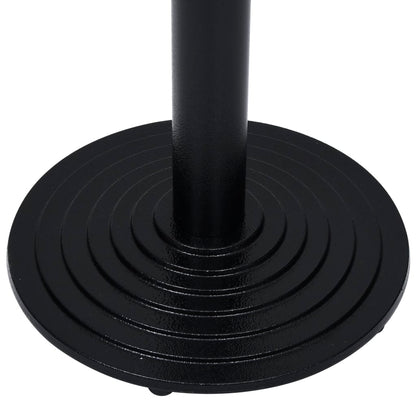 Gamba per Tavolino da Bistrò Nero Ø43x72 cm in Ghisa