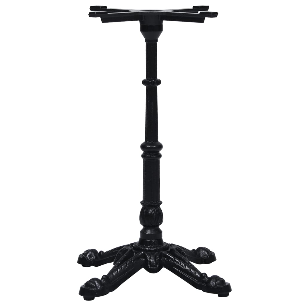 Gamba per Tavolino da Bistrò Nero 52x52x72 cm in Ghisa