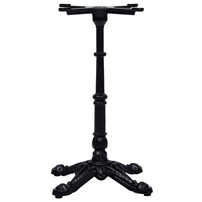 Gamba per Tavolino da Bistrò Nero 52x52x72 cm in Ghisa
