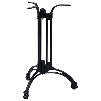 Gamba per Tavolino da Bistrò Nero Ø60x72 cm in Alluminio