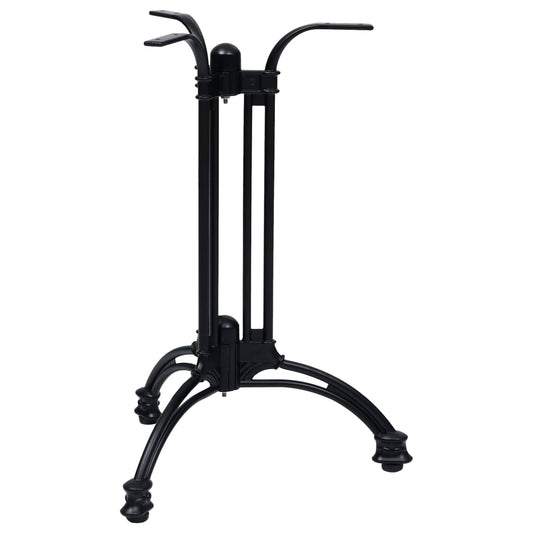 Gamba per Tavolino da Bistrò Nero Ø60x72 cm in Alluminio