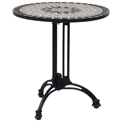 Gamba per Tavolino da Bistrò Nero Ø60x72 cm in Alluminio