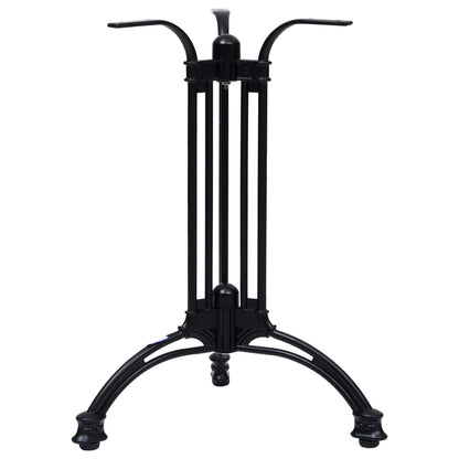 Gamba per Tavolino da Bistrò Nero Ø60x72 cm in Alluminio