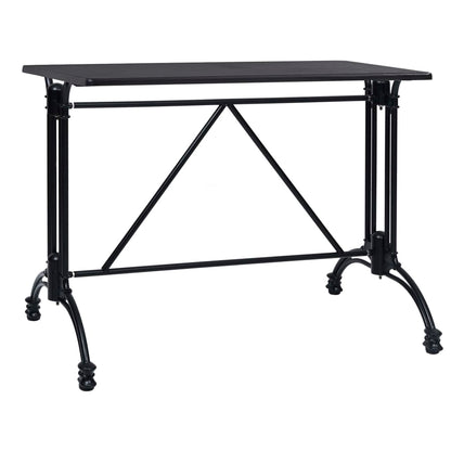 Gamba per Tavolino da Bar Nero 93x60x72 cm in Alluminio