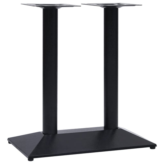 Gamba per Tavolino da Bistrò Nero 70x40x72 cm in Ghisa