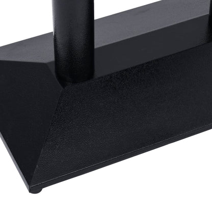 Gamba per Tavolino da Bistrò Nero 70x40x72 cm in Ghisa