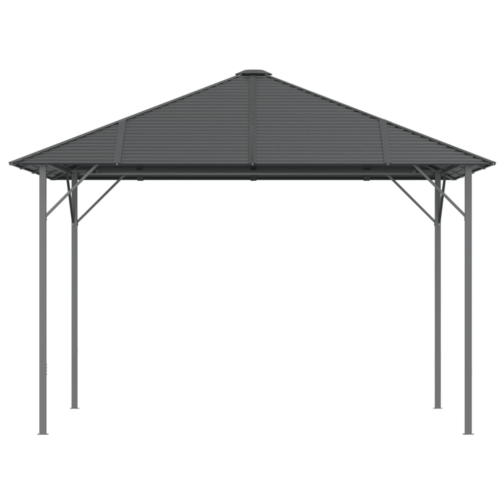 Gazebo con Tetto 3x3 m Antracite | homemem39