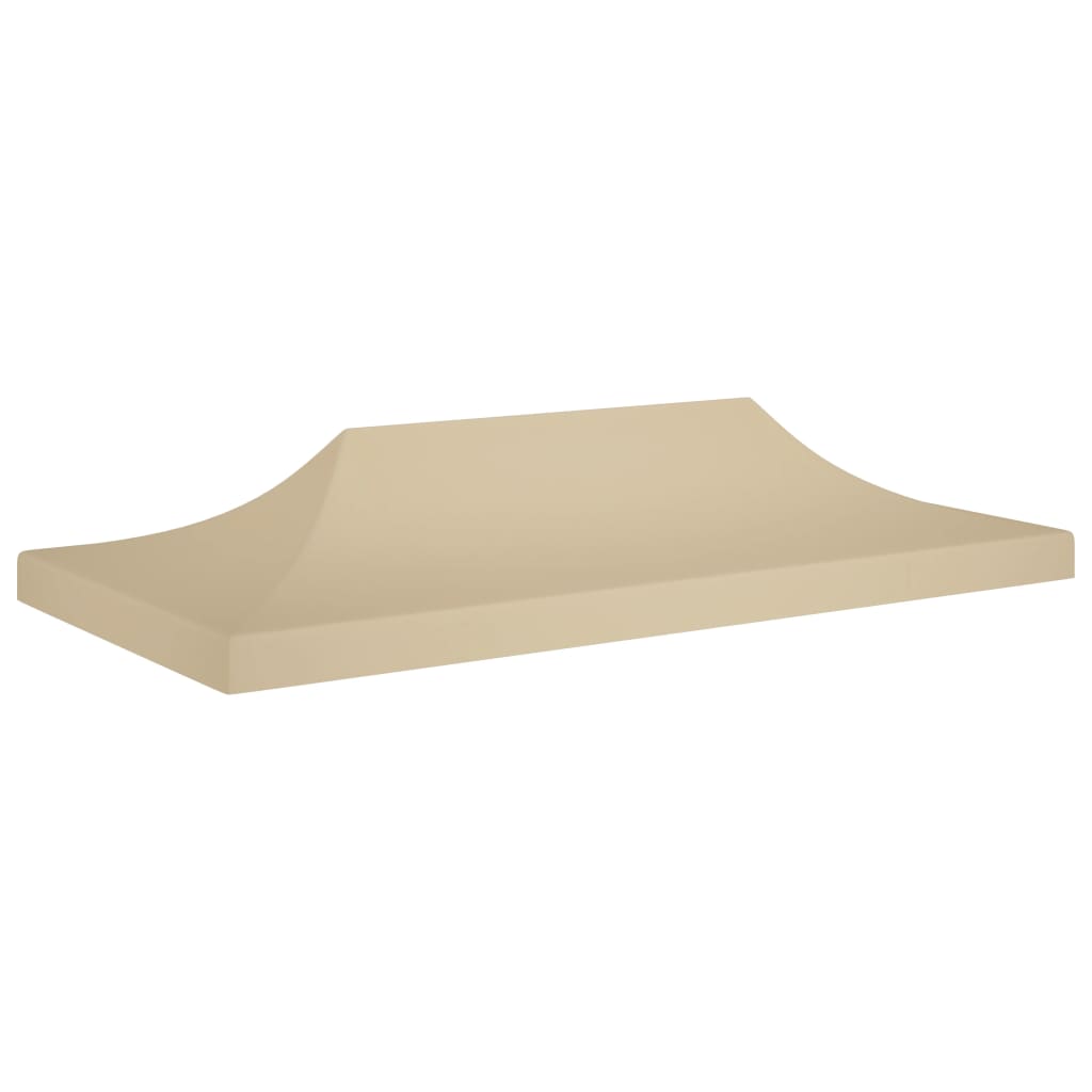 Roof for Party Tent 6x3 m Beige 270 g/m²