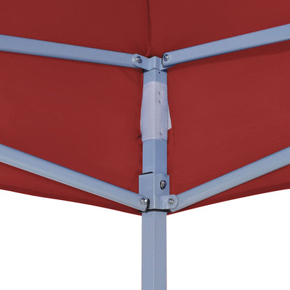 Tetto per Tendone per Feste 6x3 m Rosso Borgogna 270 g/m²