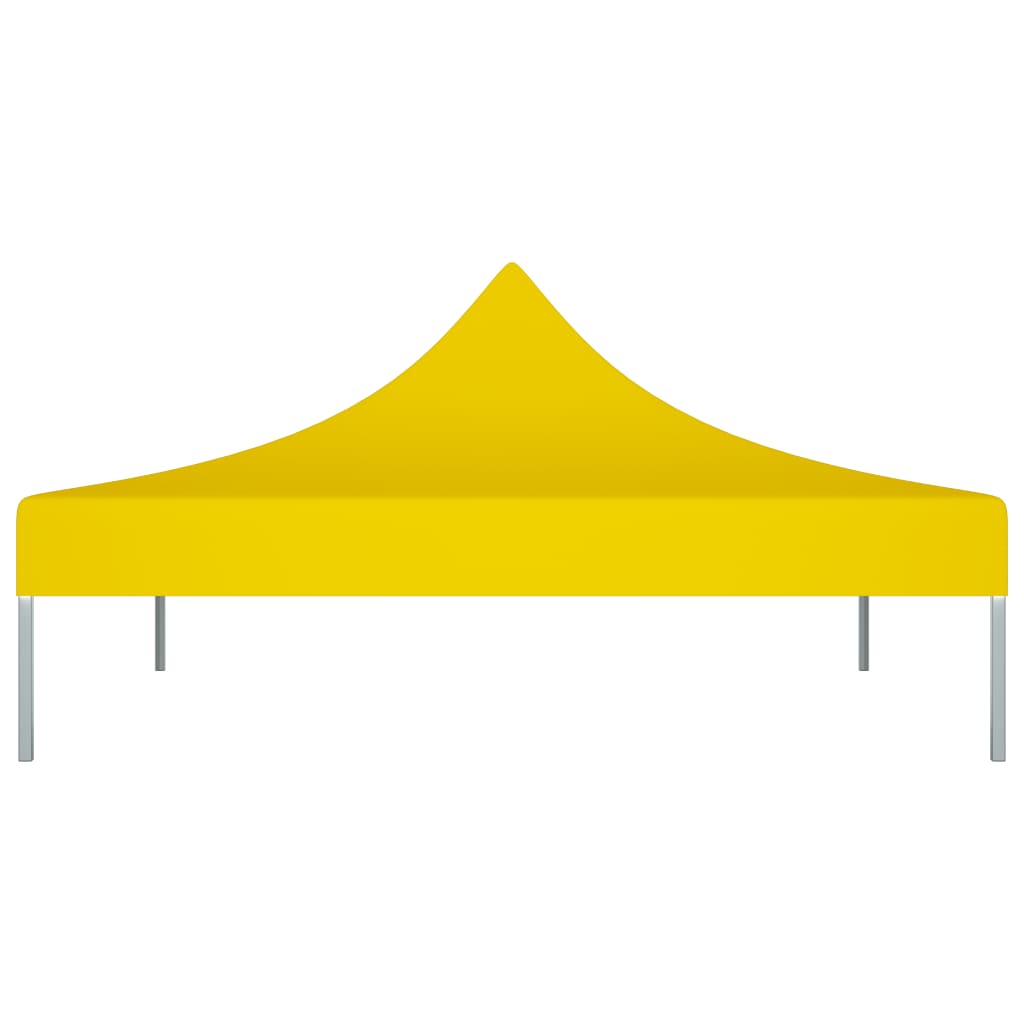 Roof for Party Tent 2x2 m Yellow 270 g/m²