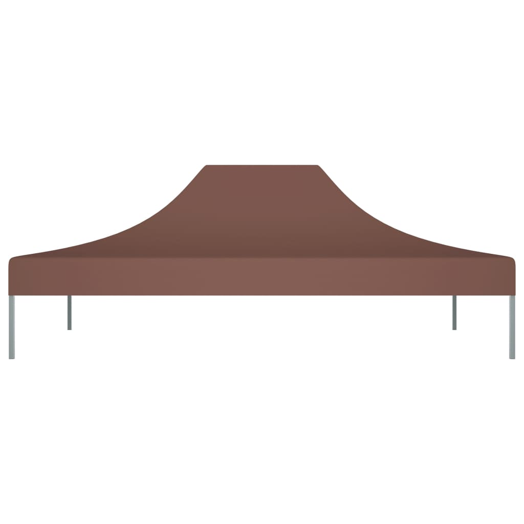 Tetto per Tendone per Feste 4,5x3 m Marrone 270 g/m²