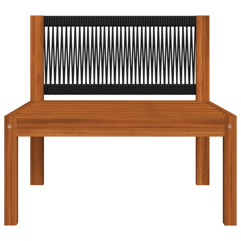 Set da giardino 5 pezzi con cuscini crema 63x63 cm - homemem39