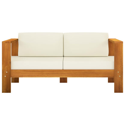 Set da Giardino 8 pz con Cuscini 100x60 cm Legno di Acacia
