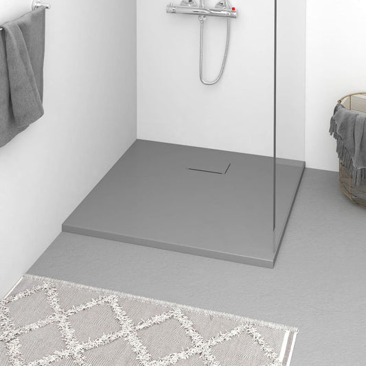 Piatto Doccia in SMC Grigio 90x80 cm - homemem39