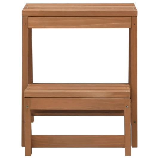 Scaletta Sgabello Pieghevole in Legno Massello di Abete - homemem39