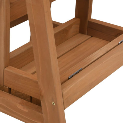 Scaletta Sgabello Pieghevole in Legno Massello di Abete - homemem39