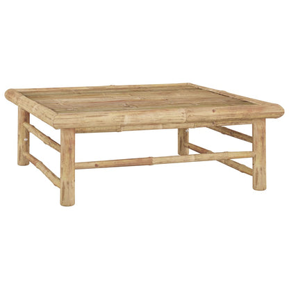Set Divani da Giardino 7 pz con Cuscini Bianco Crema in Bambù | homemem39
