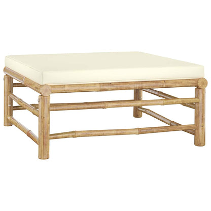 Set Salotto da Giardino 12pz con Cuscini Bambù