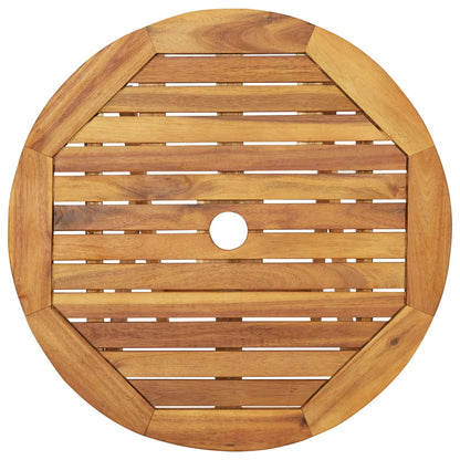 Set da Pranzo da Giardino 3 pz Pieghevole in Massello di Acacia | homemem39
