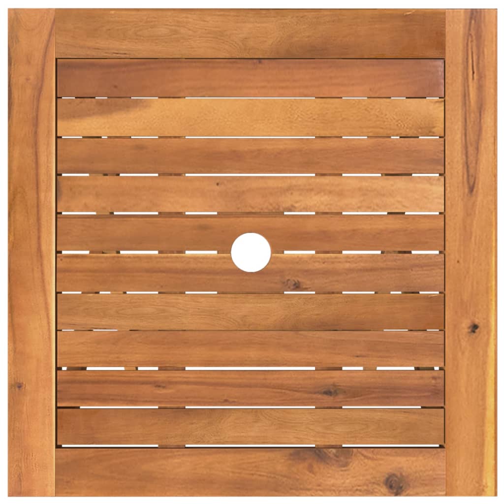 Set da Pranzo da Giardino 3 pz Pieghevole in Massello di Acacia | homemem39