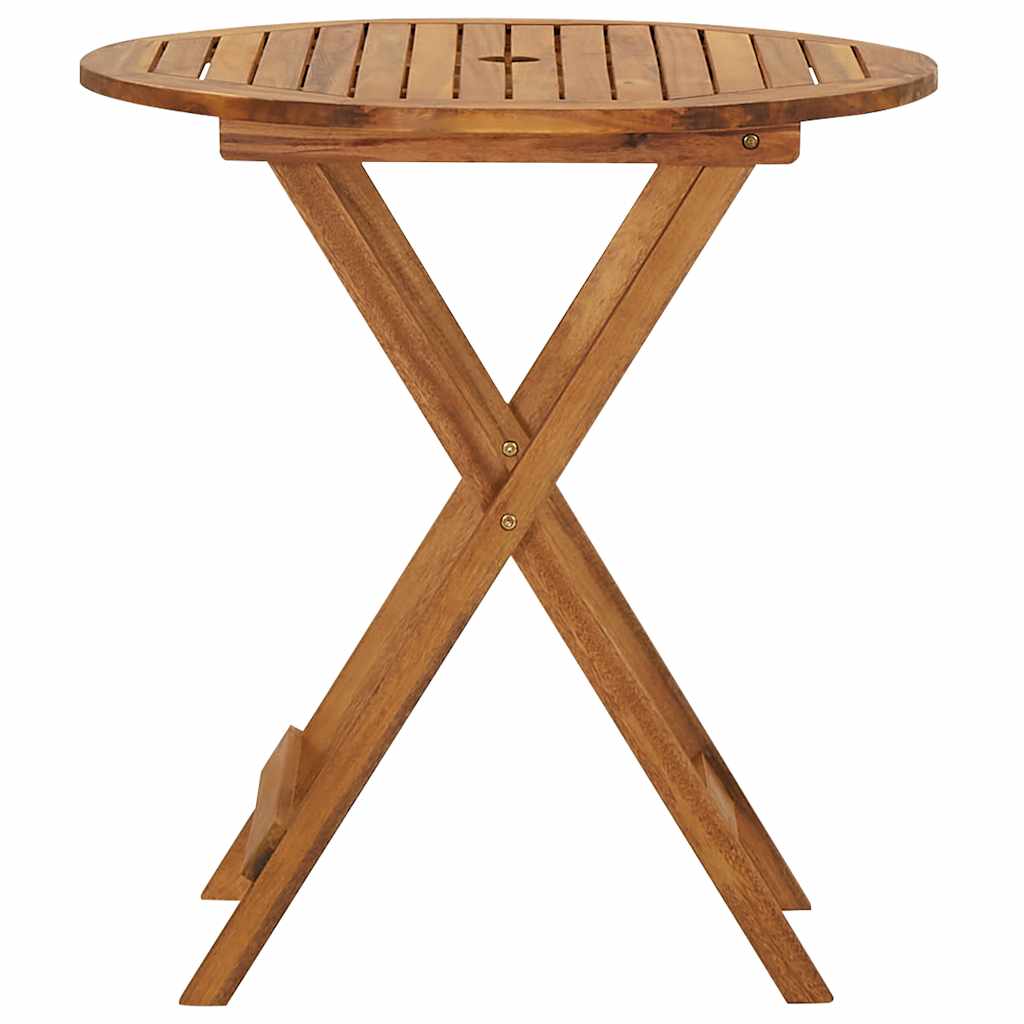 Set da Pranzo da Giardino 3 pz Pieghevole in Massello di Acacia | homemem39