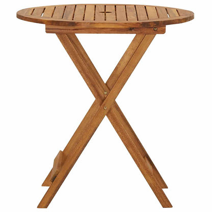 Set da Pranzo da Giardino 3 pz Pieghevole in Massello di Acacia | homemem39