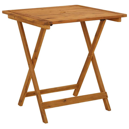 Set da Pranzo da Giardino 3 pz Pieghevole in Massello di Acacia | homemem39