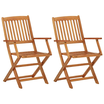 Set da Pranzo da Giardino 3 pz Pieghevole in Massello di Acacia | homemem39