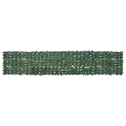 Paravento da Balcone con Foglie Verde Scuro 400x75 cm | homemem39